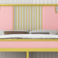 Glam Rectangular Headboard Bed with Golden Metal Legs Standard Bed