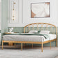 Iron Open-Frame Bed with Arched Headboard and Metal Legs Bed