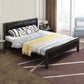 Contemporary Panel Bed with Upholstered Standard Bed in Iron Frame