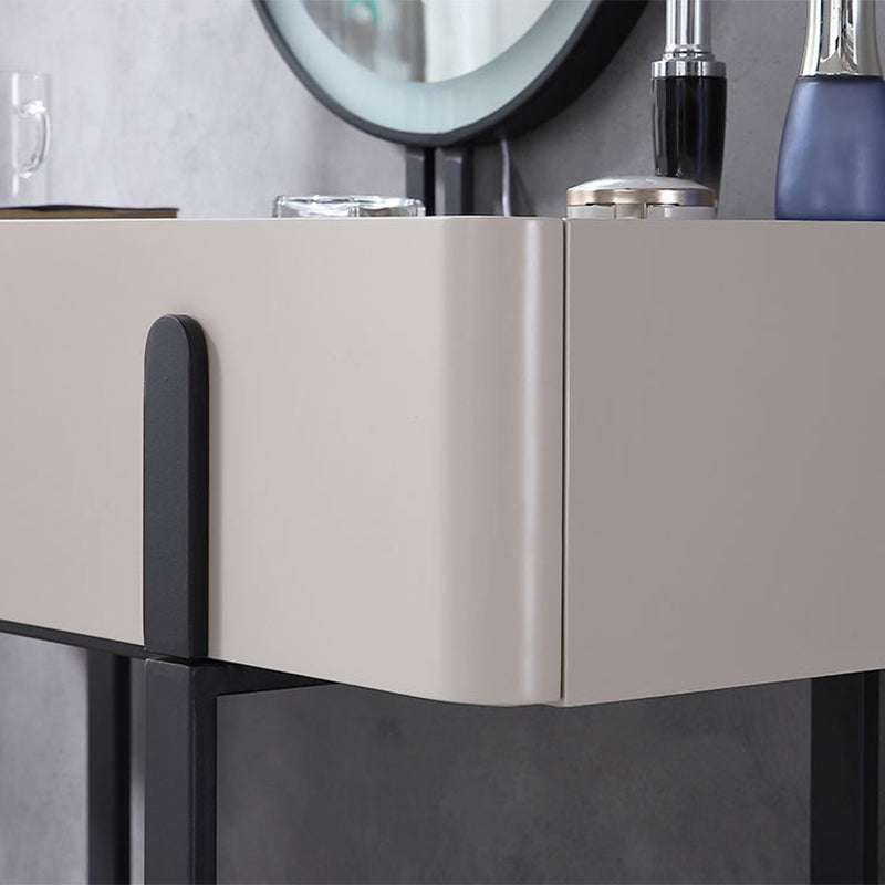 Consejo contemporáneo de tocador de piedra Tope Tope Tope con taburetes con taburetes