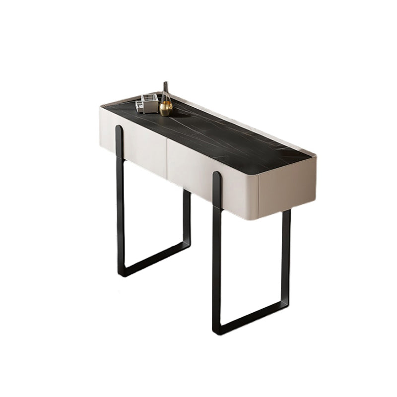 Consejo contemporáneo de tocador de piedra Tope Tope Tope con taburetes con taburetes