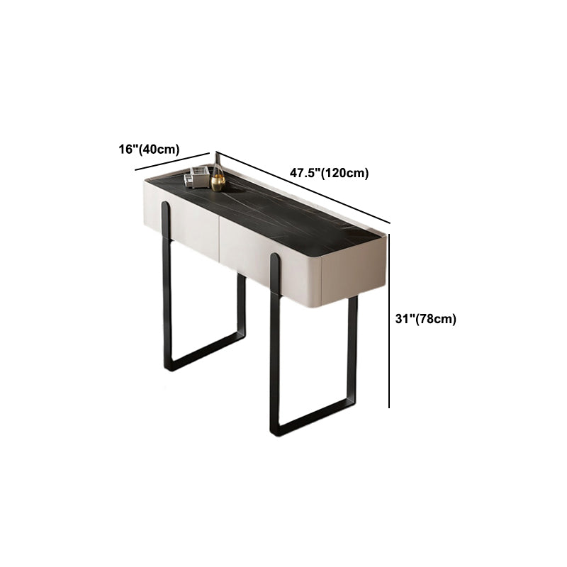 Consejo contemporáneo de tocador de piedra Tope Tope Tope con taburetes con taburetes