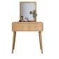 Scandinavisch massief houten dressoir 1-lading ijdelheid tafel met ontlasting en spiegel