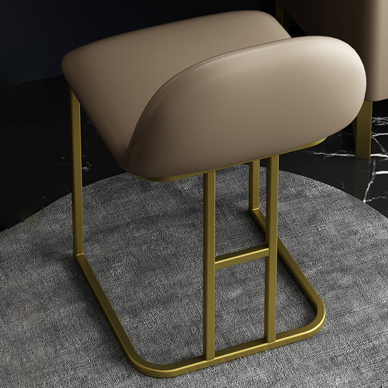 2-teiliger Waschtisch mit gepolstertem Hocker Metall Make-up Eitelkeit