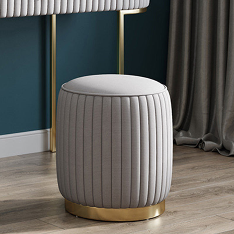 Glam Marble Top Vanity Table 30.15" H Makeup Dressing Table Set Vanity Stool None Grey Clearhalo 'Bedroom Furniture' 'furn' 'furn_makeup_vanities' 'Furniture' 'Makeup Vanities' 'makeup_vanities' 5810400