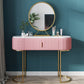 Glam Marble Top Vanity Table 30.15" H Makeup Dressing Table Set Clearhalo 'Bedroom Furniture' 'furn' 'furn_makeup_vanities' 'Furniture' 'Makeup Vanities' 'makeup_vanities' 5810404