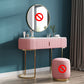Glam Marble Top Vanity Table 30.15" H Makeup Dressing Table Set Makeup Vanity Pink Clearhalo 'Bedroom Furniture' 'furn' 'furn_makeup_vanities' 'Furniture' 'Makeup Vanities' 'makeup_vanities' 5810415