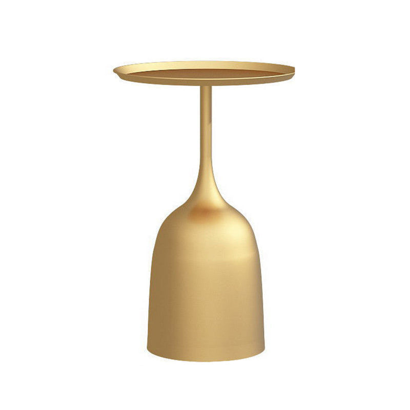 Pedestal Tray Top End Table Mid-Century Round Minimalist Side Table