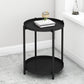 Round Metal Table Plate 4 Legs Base Tray Table Top Side Table