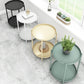 Round Metal Table Plate 4 Legs Base Tray Table Top Side Table