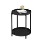 Round Metal Table Plate 4 Legs Base Tray Table Top Side Table