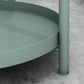 Round Metal Table Plate 4 Legs Base Tray Table Top Side Table