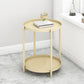 Round Metal Table Plate 4 Legs Base Tray Table Top Side Table