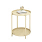 Round Metal Table Plate 4 Legs Base Tray Table Top Side Table