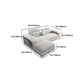 Velvet and Faux Leather Sloped Arms Modular Sectionals Sofa for Living Room Clearhalo 'furn' 'furn_sectionals' 'Furniture' 'Living Room Furniture' 'Sectionals' 5810843