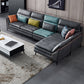 Dark Gray Pillowed Back Cushions Contemporary Stain-Resistant Sofa Clearhalo 'furn' 'furn_sectionals' 'Furniture' 'Living Room Furniture' 'Sectionals' 5810846