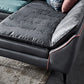 Dark Gray Pillowed Back Cushions Contemporary Stain-Resistant Sofa Clearhalo 'furn' 'furn_sectionals' 'Furniture' 'Living Room Furniture' 'Sectionals' 5810850