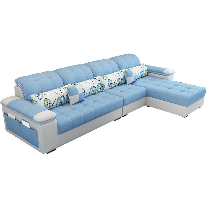 Pillow Top Arm Sofa with Storage and Ottoman Included for Living Room