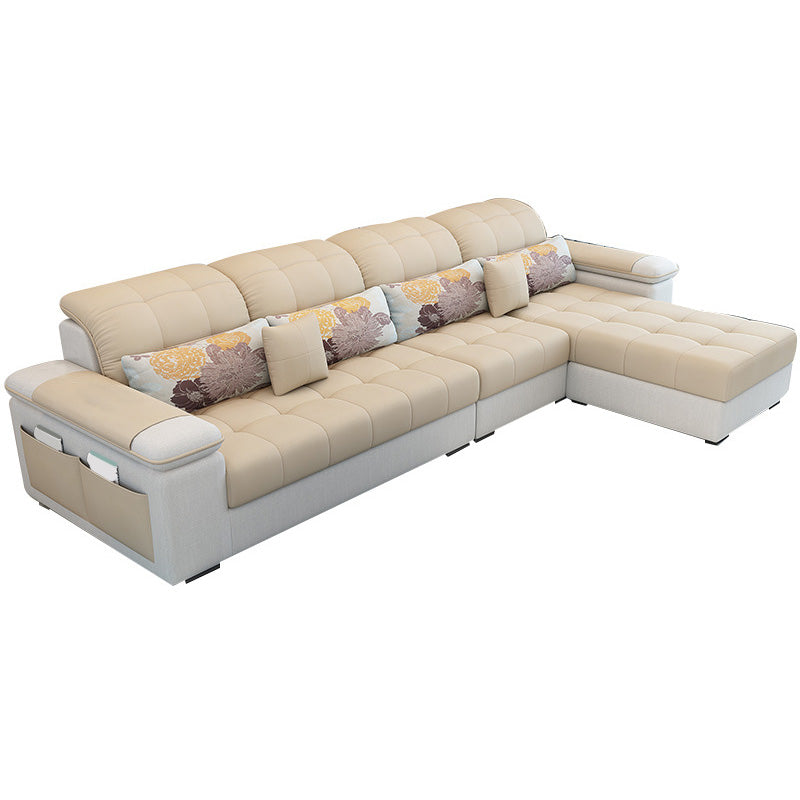 Pillow Top Arm Sofa with Storage and Ottoman Included for Living Room