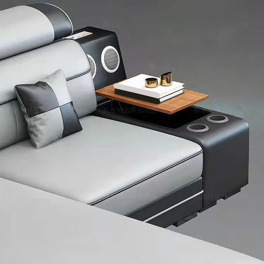 141,73 "d x 94,5" w x 35.43 "H Cushion posteriori sezioni di bracci inclinati con archiviazione