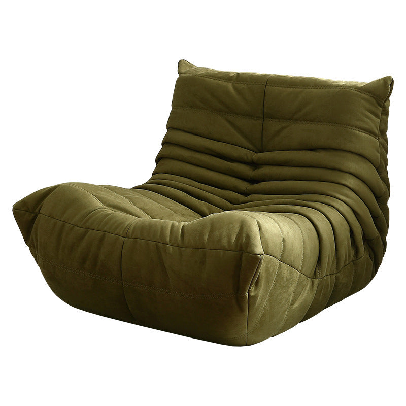 Modern Style Deerskin Velvet without HandrailsParsons Chair with Fixed Backrest Clearhalo 'Accent Chairs' 'accent_chairs' 'Chairs & Seating' 'furn' 'furn_accent_chairs' 'Furniture' 'Living Room Furniture' 5810917