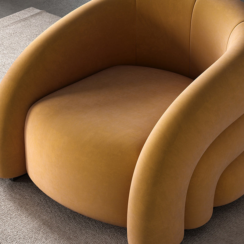 33.07" Wide Scandinavian Style Single Sofa Chair Microfiber Arm Chair Clearhalo 'Accent Chairs' 'accent_chairs' 'Chairs & Seating' 'furn' 'furn_accent_chairs' 'Furniture' 'Living Room Furniture' 5810956