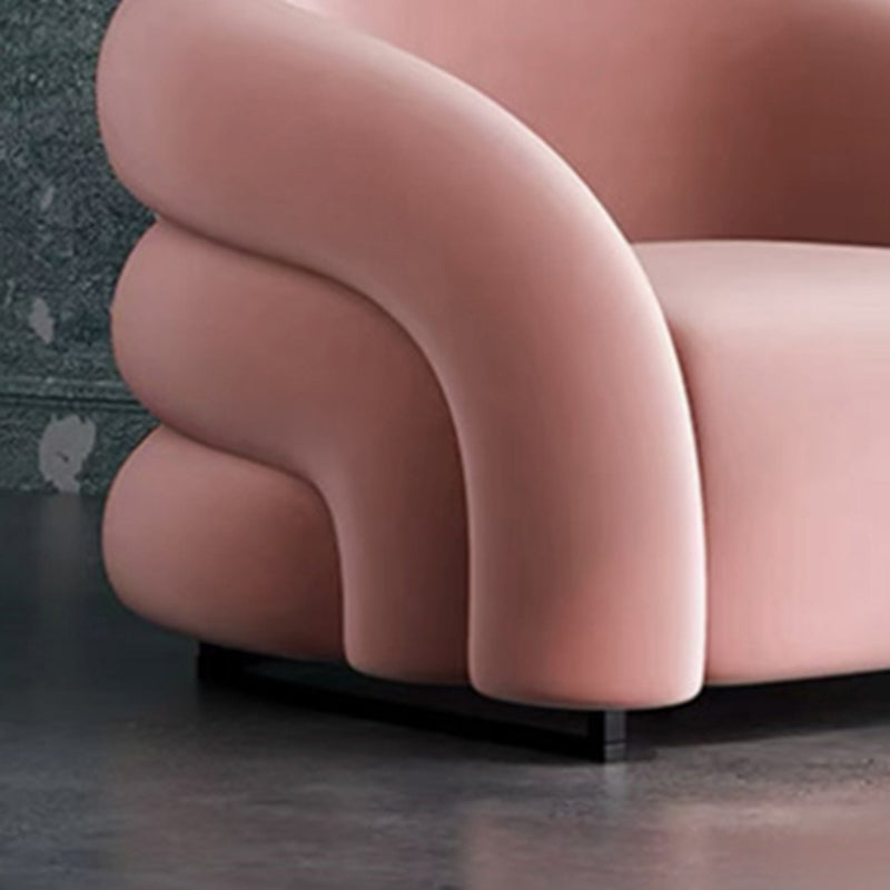 33.07" Wide Scandinavian Style Single Sofa Chair Microfiber Arm Chair Clearhalo 'Accent Chairs' 'accent_chairs' 'Chairs & Seating' 'furn' 'furn_accent_chairs' 'Furniture' 'Living Room Furniture' 5810958