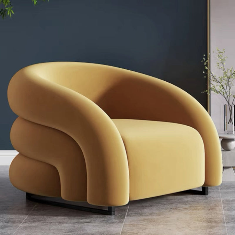33.07" Wide Scandinavian Style Single Sofa Chair Microfiber Arm Chair Clearhalo 'Accent Chairs' 'accent_chairs' 'Chairs & Seating' 'furn' 'furn_accent_chairs' 'Furniture' 'Living Room Furniture' 5810964