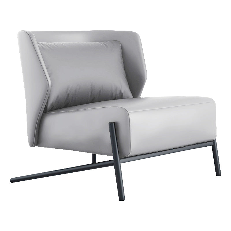 28.3"Wide Tight Back Armless Single Lounge Chair for Bedroom Light Gray Clearhalo 'Accent Chairs' 'accent_chairs' 'Chairs & Seating' 'furn' 'furn_accent_chairs' 'Furniture' 'Living Room Furniture' 5810968