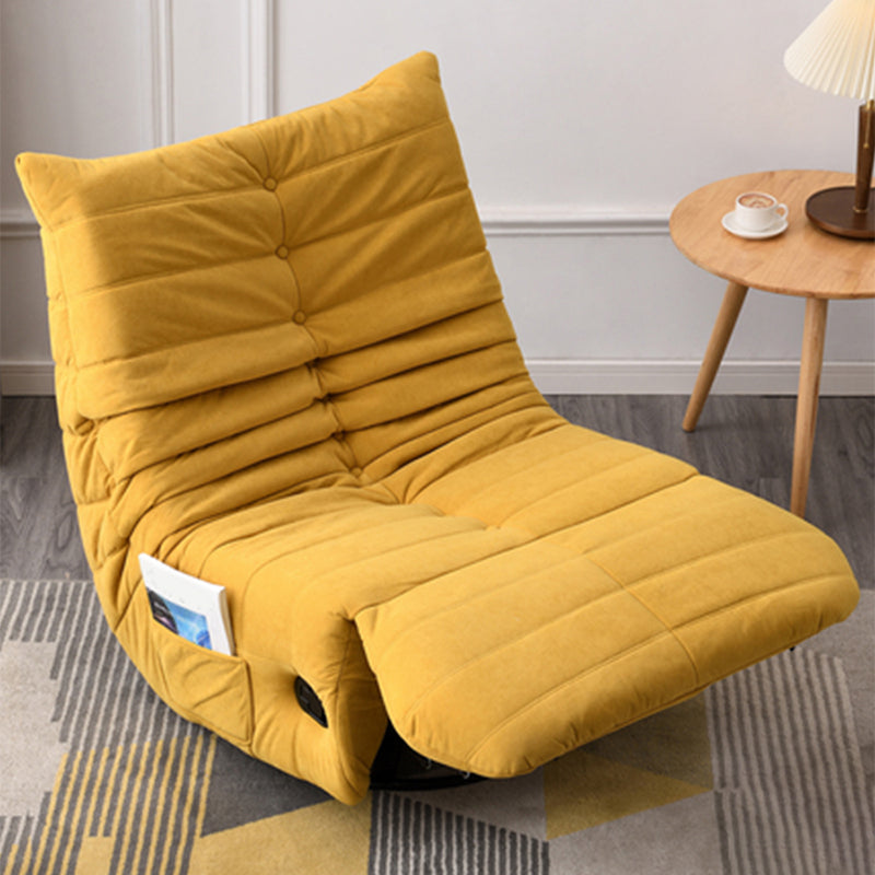 Silla de zapatillas giratorias de 34.6 ", silla individual sin aliento para el brazo para el dormitorio