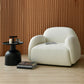 35.43"Wide Armchair, Tight Back Square Arms Single Sofa Chair