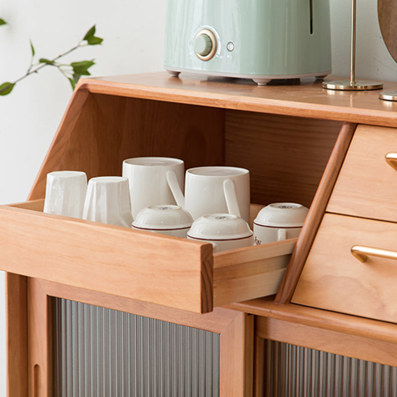 38.58" Tall 2 - Drawer Accent Cabinet, 1-door Wooden Rectangle Cabinet with Shelf Clearhalo 'Cabinets & Chests' 'cabinets_chests' 'furn' 'furn_cabinets_chests' 'Furniture' 'Living Room Furniture' 5811113