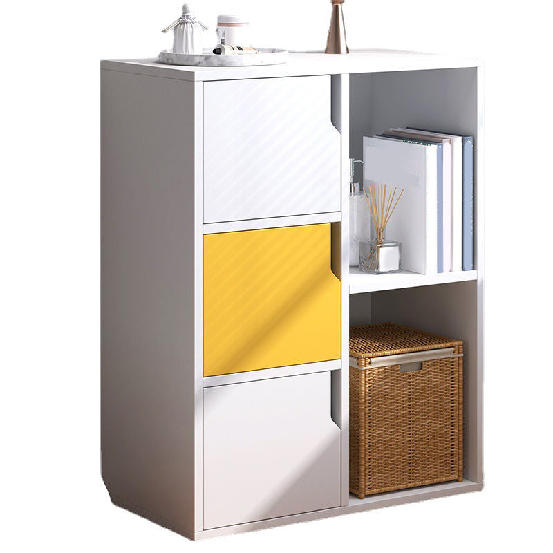 Wooden Side Cabinet with Shelves and Doors 9.44" Wide Storage Cabinet Clearhalo 'Cabinets & Chests' 'cabinets_chests' 'furn' 'furn_cabinets_chests' 'Furniture' 'Living Room Furniture' 5811229