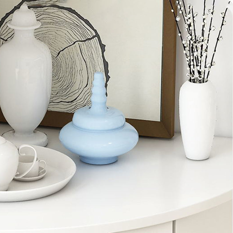 Wooden Modern Accent Cabinet Triangle Storage Cabinet with 2 Doors