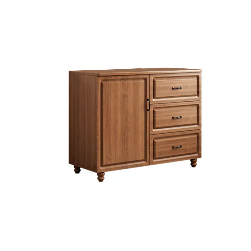 Wood Accent Chest with Chest Bun Feet and Bar Pulls,14.96 " W Clearhalo 'Cabinets & Chests' 'cabinets_chests' 'furn' 'furn_cabinets_chests' 'Furniture' 'Living Room Furniture' 5811274