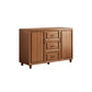 Wood Accent Chest with Chest Bun Feet and Bar Pulls,14.96 " W Clearhalo 'Cabinets & Chests' 'cabinets_chests' 'furn' 'furn_cabinets_chests' 'Furniture' 'Living Room Furniture' 5811275