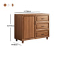 Wood Accent Chest with Chest Bun Feet and Bar Pulls,14.96 " W Clearhalo 'Cabinets & Chests' 'cabinets_chests' 'furn' 'furn_cabinets_chests' 'Furniture' 'Living Room Furniture' 5811280