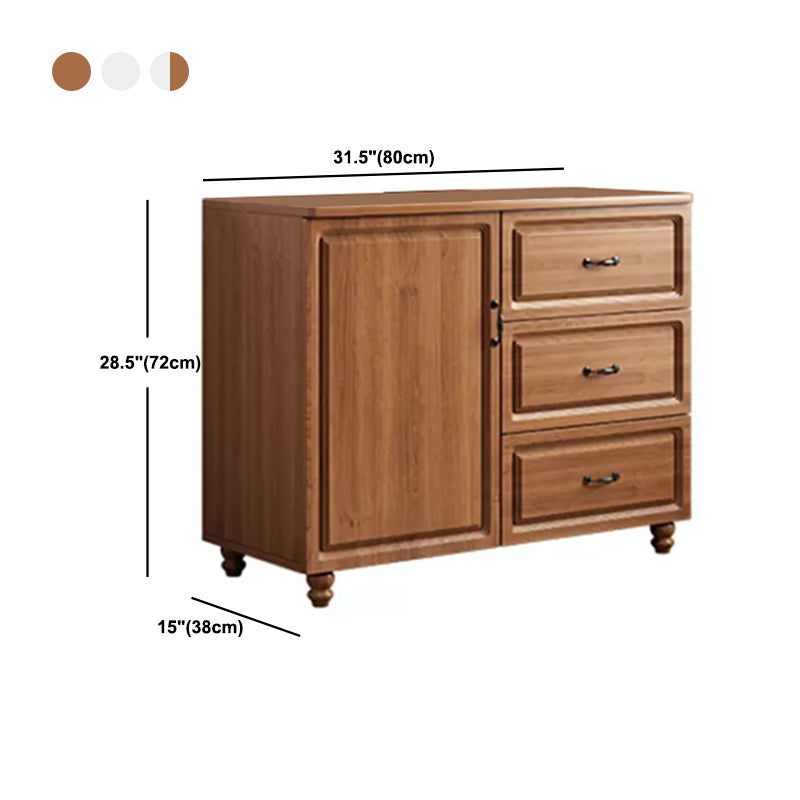 Wood Accent Chest with Chest Bun Feet and Bar Pulls,14.96 " W Clearhalo 'Cabinets & Chests' 'cabinets_chests' 'furn' 'furn_cabinets_chests' 'Furniture' 'Living Room Furniture' 5811280