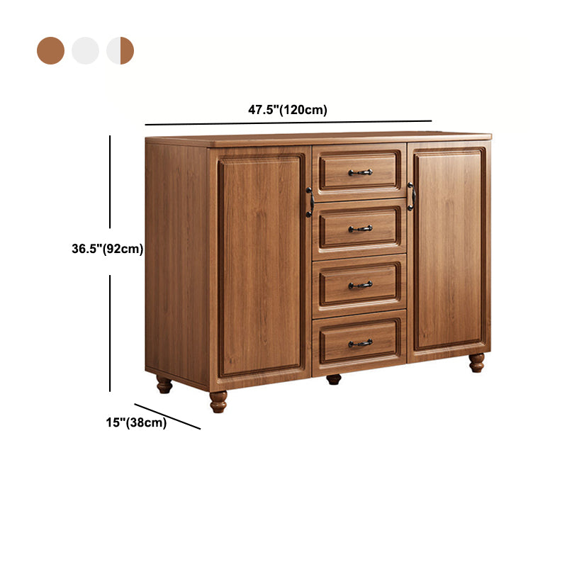 Wood Accent Chest with Chest Bun Feet and Bar Pulls,14.96 " W Clearhalo 'Cabinets & Chests' 'cabinets_chests' 'furn' 'furn_cabinets_chests' 'Furniture' 'Living Room Furniture' 5811281