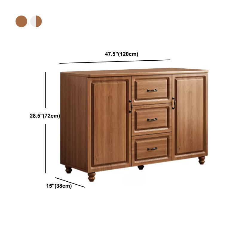 Wood Accent Chest with Chest Bun Feet and Bar Pulls,14.96 " W Clearhalo 'Cabinets & Chests' 'cabinets_chests' 'furn' 'furn_cabinets_chests' 'Furniture' 'Living Room Furniture' 5811283