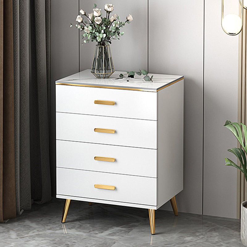 Modern Wood Accent Chest with Drawer 15.74" W,Water Resistant White 4 Clearhalo 'Cabinets & Chests' 'cabinets_chests' 'furn' 'furn_cabinets_chests' 'Furniture' 'Living Room Furniture' 5811285