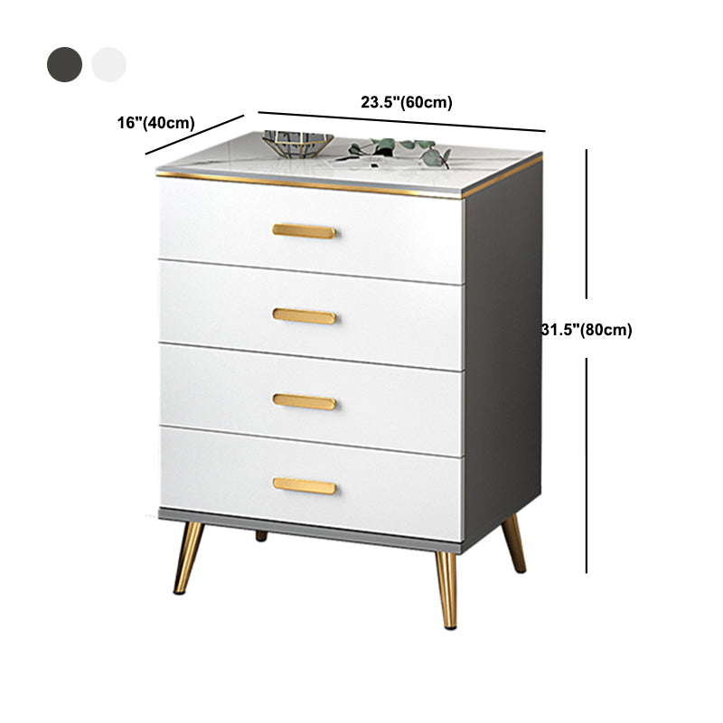 Modern Wood Accent Chest with Drawer 15.74" W,Water Resistant Clearhalo 'Cabinets & Chests' 'cabinets_chests' 'furn' 'furn_cabinets_chests' 'Furniture' 'Living Room Furniture' 5811301