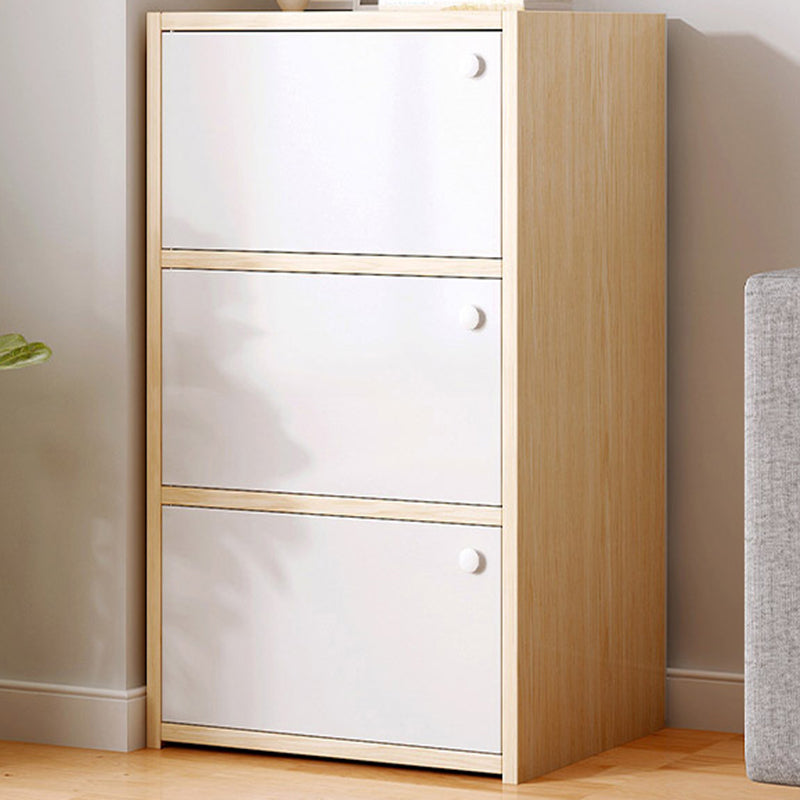 15,74 "L Armoire à accent moderne Armoire de rangement en bois avec étagères