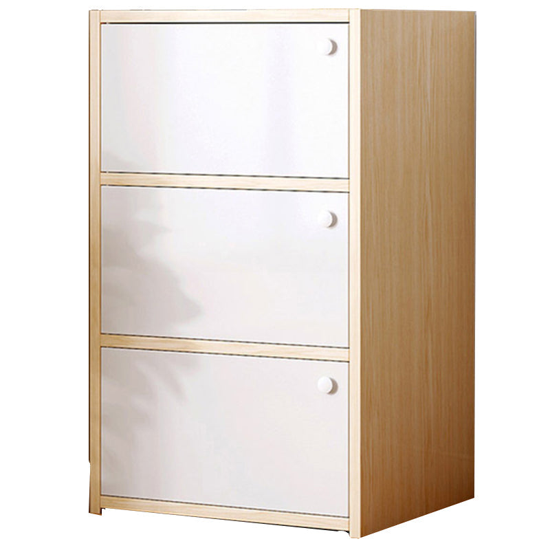 15,74 "L Armoire à accent moderne Armoire de rangement en bois avec étagères