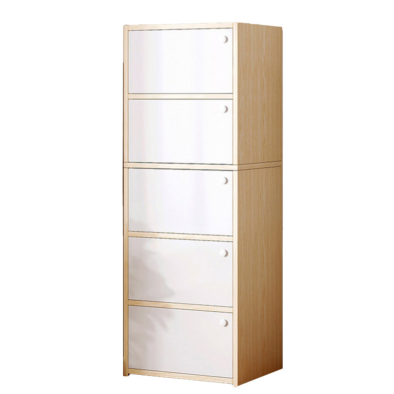 15,74 "L Armoire à accent moderne Armoire de rangement en bois avec étagères