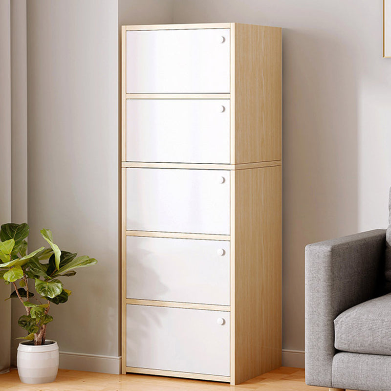 15,74 "L Armoire à accent moderne Armoire de rangement en bois avec étagères