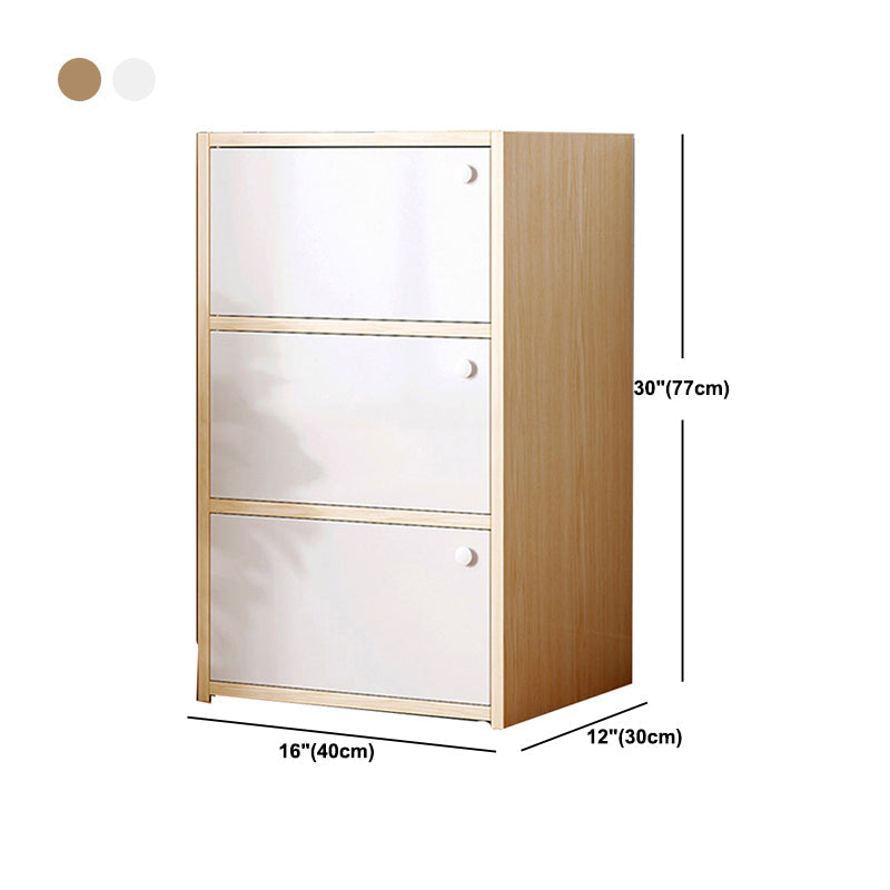15,74 "L Armoire à accent moderne Armoire de rangement en bois avec étagères