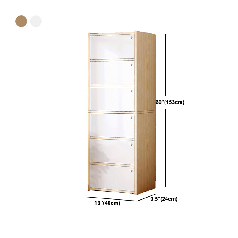 15,74 "L Armoire à accent moderne Armoire de rangement en bois avec étagères