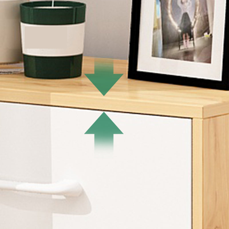 Contemporary Rectangle Gloss Finish with Drawer Chest,18.9" L Clearhalo 'Cabinets & Chests' 'cabinets_chests' 'furn' 'furn_cabinets_chests' 'Furniture' 'Living Room Furniture' 5811342