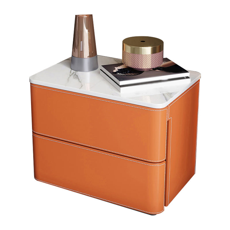 Modern Style Stone Buffet aparador de 19.6 "L Servidor buffet de comedor en naranja